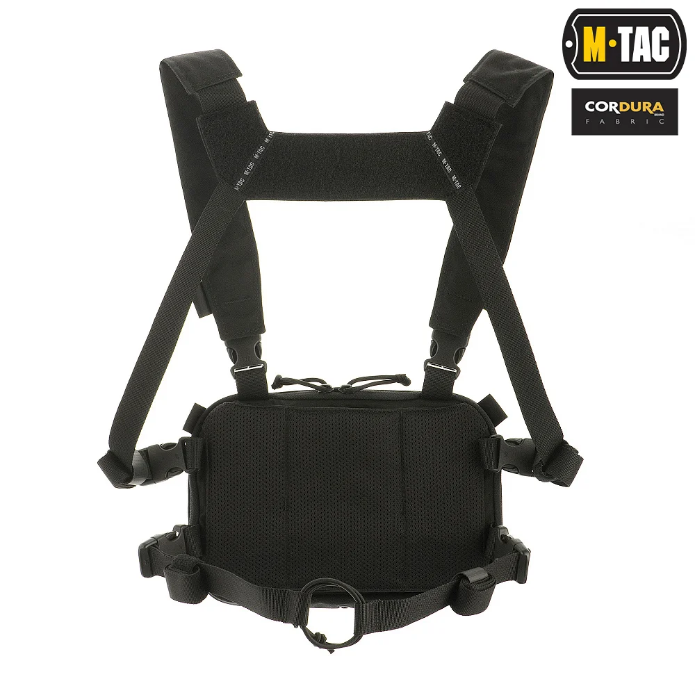 M-Tac Elite Black Military Chest Rig 2