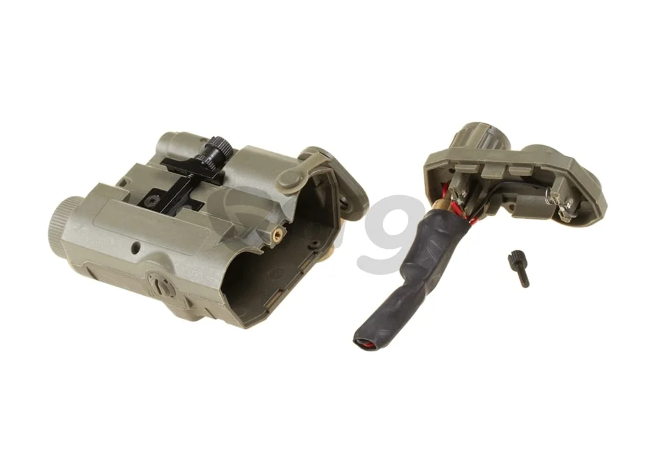 FMA AN/PEQ-15 Box with Green Laser Module Dark Earth 3