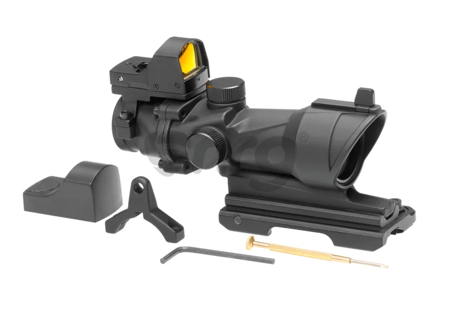 Aim-O combo combat scope ACOG 4x32 / Reflex Sight QD Black 6