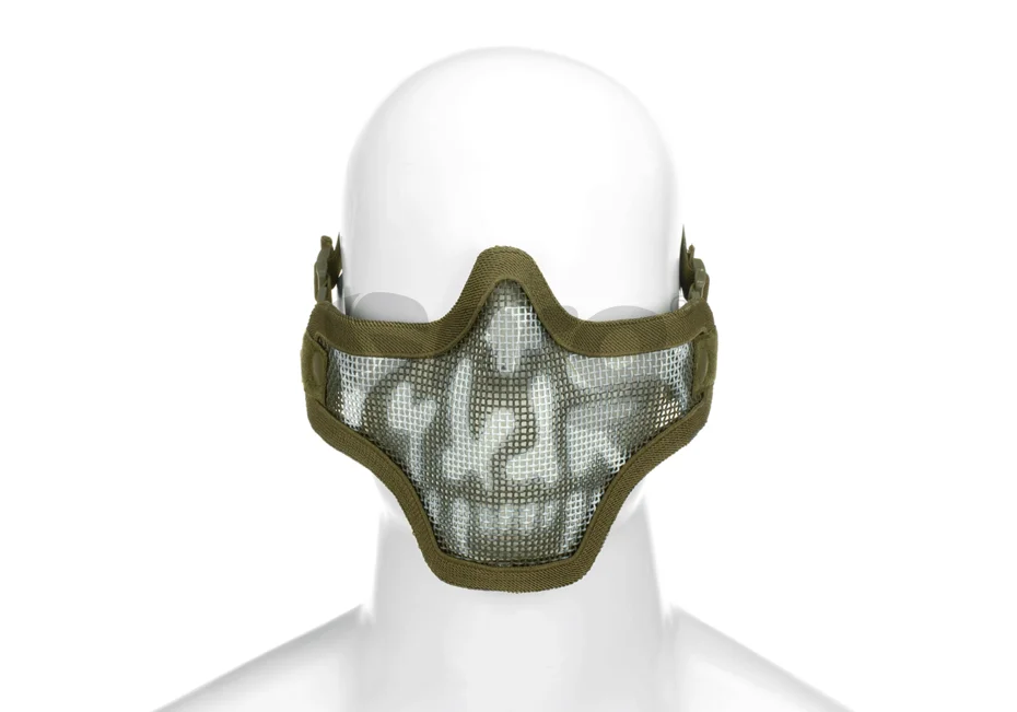 Invader gear metal mask Skull Olive 3