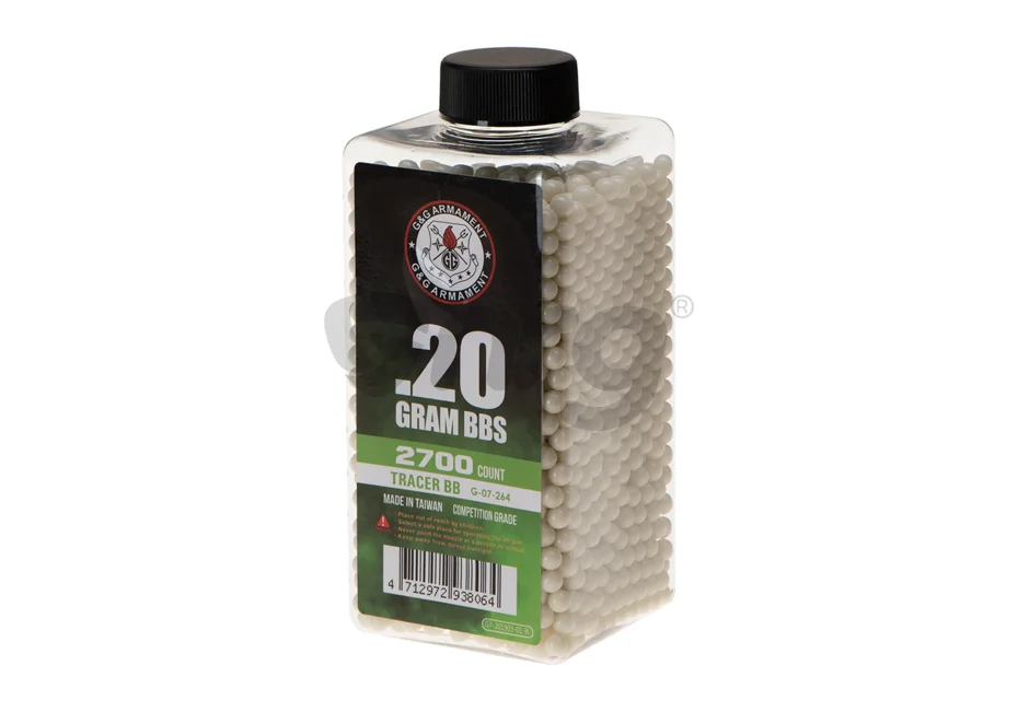 G&G 0.20g 2700 pcs Green Glow-in-the-Dark BBs 2