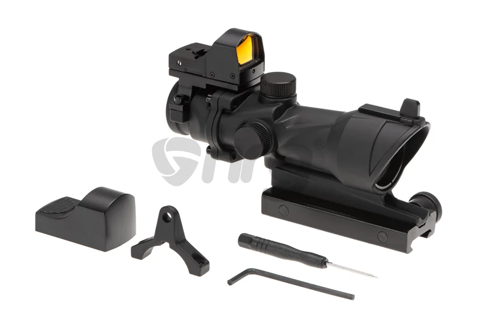 Aim-O combo combat scope ACOG 4x32 / Reflex Sight Black 6