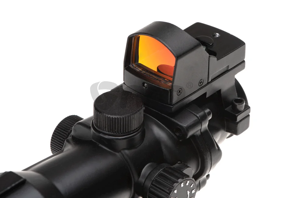 Aim-O combo combat scope ACOG 4x32IR / Reflex Sight Black 2