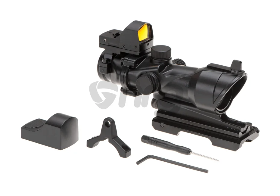 Aim-O Combo Combat Scope ACOG 4x32IR / Reflex Sight QD Black 6