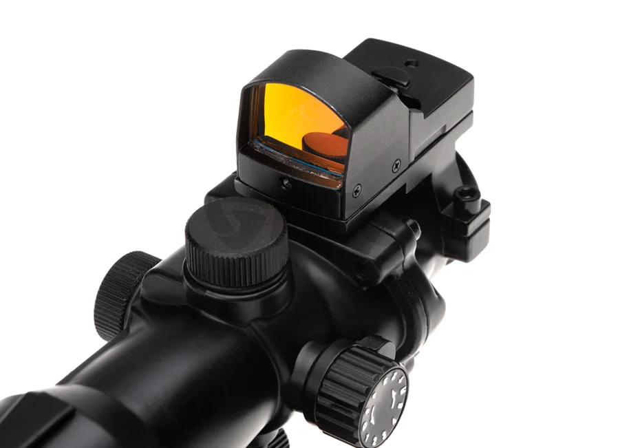 Aim-O Combo Combat Scope ACOG 4x32IR / Reflex Sight QD Black 2
