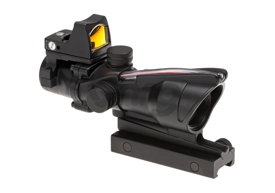 Aim-O combo combat scope ACOG 4x32C / Reflex Sight Black Fiber 9