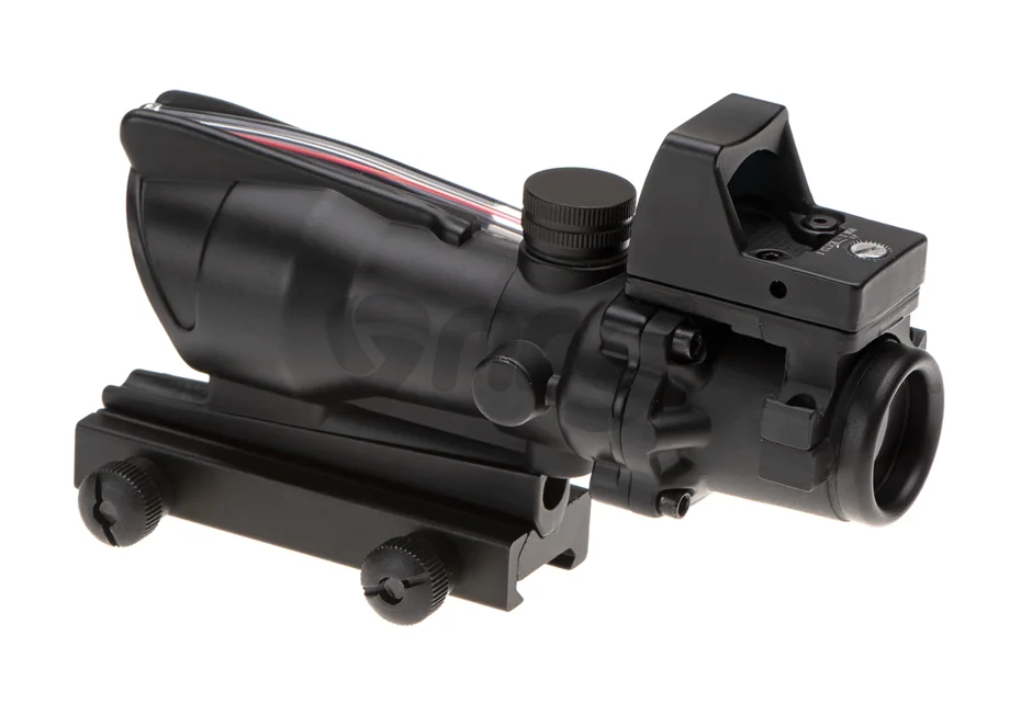 Emerson combo battle scope ACOG 4x32 / Reflex Sight Black Fiber 7