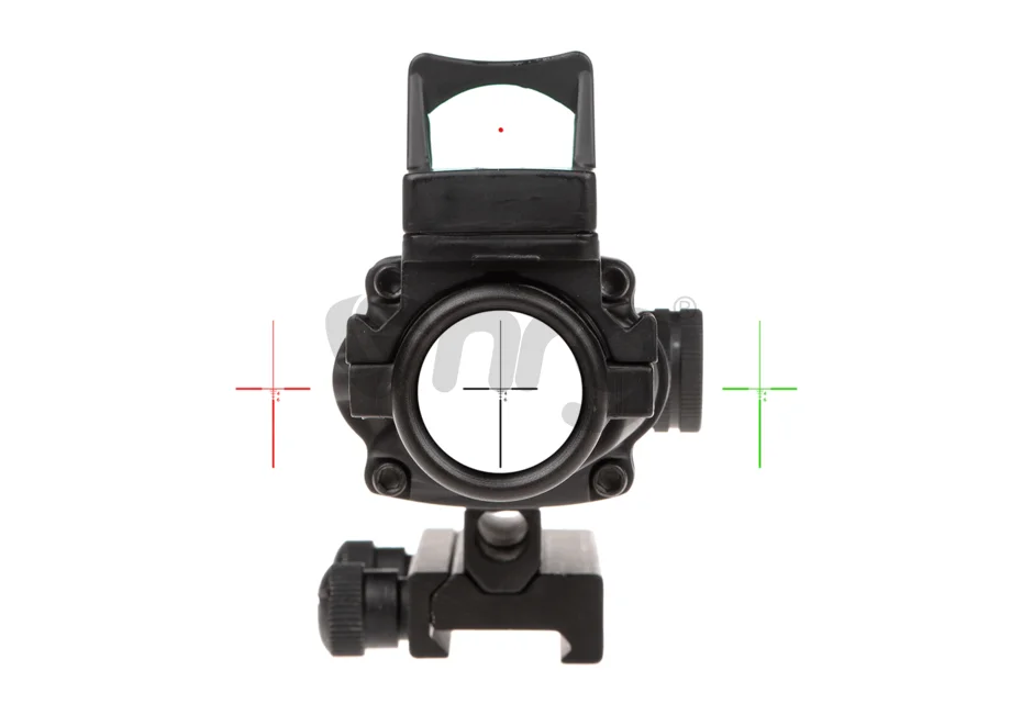 Emerson combo battle scope ACOG 4x32 / Reflex Sight Black Fiber 6