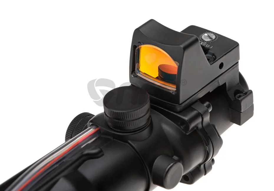 Emerson combo battle scope ACOG 4x32 / Reflex Sight Black Fiber 4