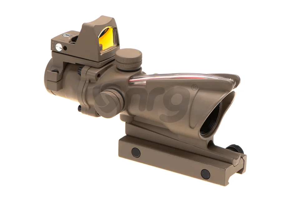 Aim-O combo combat scope ACOG 4x32C / Reflex Sight Fiber Desert 9