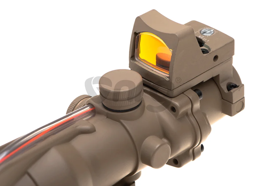 Aim-O combo combat scope ACOG 4x32C / Reflex Sight Fiber Desert 4