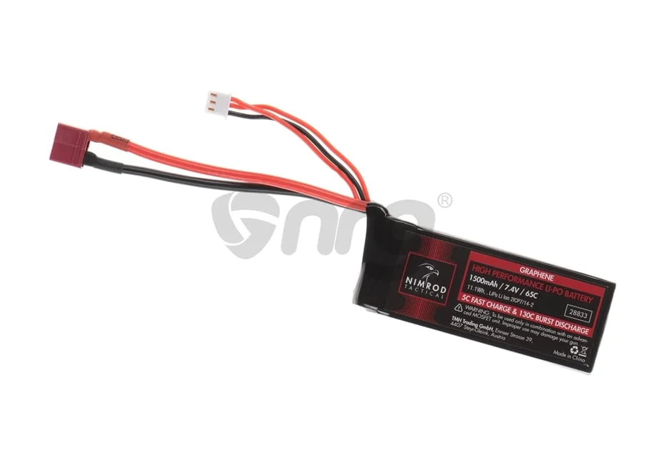 Nimrod LiPo 7.4V 1500mAh compact Deans battery