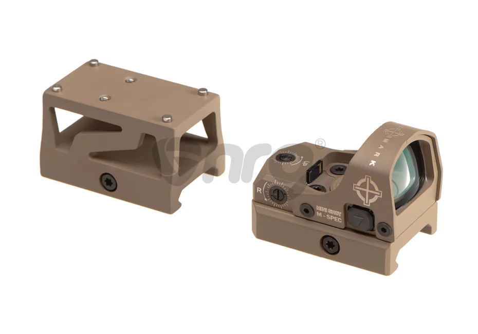 The text is product description and it remains the same in English: Sightmark reflex sight Mini Shot M-Spec FMS Dark Earth. 6