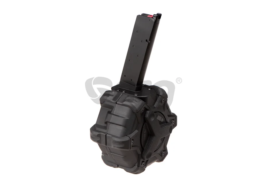 AW Custom Drum Magazine 1911 350 Rounds Black