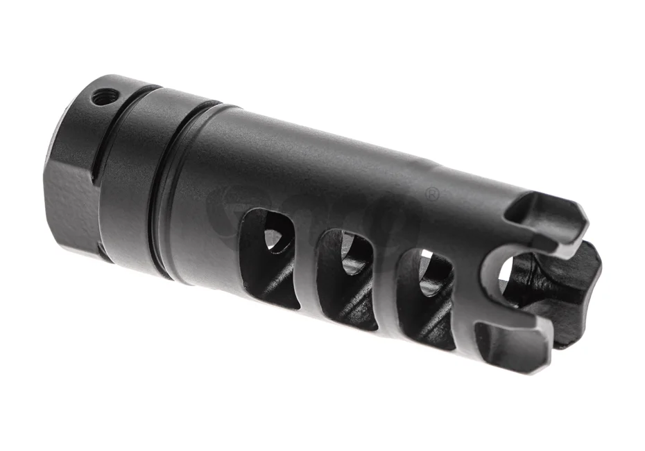 The text is already in English. It seems to be about a product, specifically a "Pirate Arms flash hider dragon M4 CCW". This could be a part for an airsoft gun or similar. 3