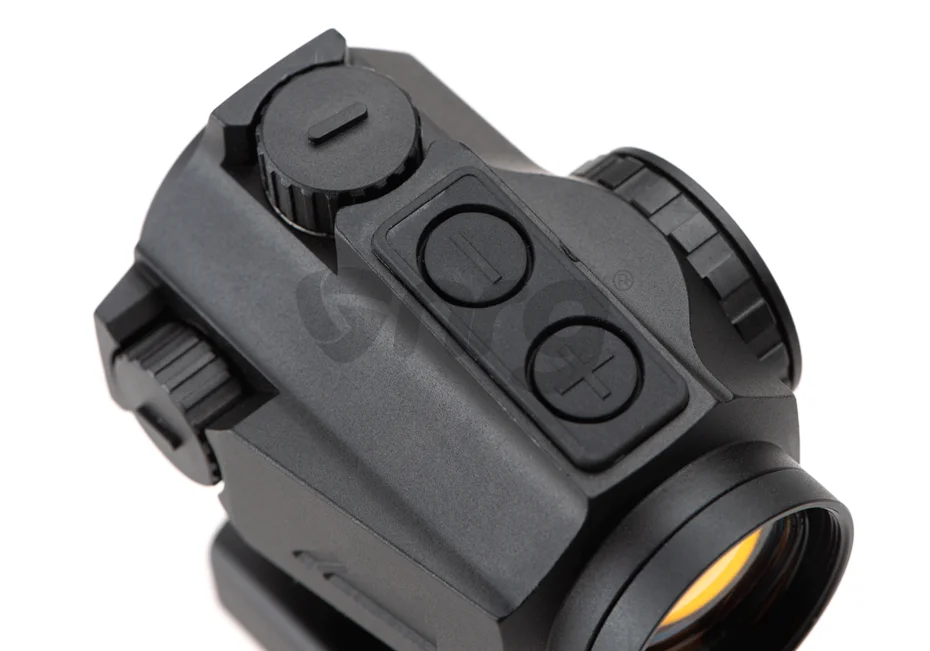 The text is not Romanian, it's English. Northtac red dot Ronin 1x20mm MOA is a type of sight for firearms.