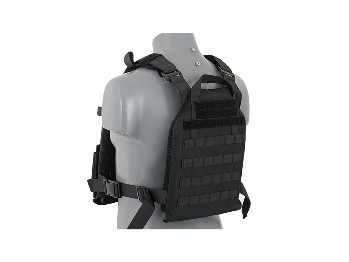 8Fields Assault Plate Carrier with SAPI Plates Black 4