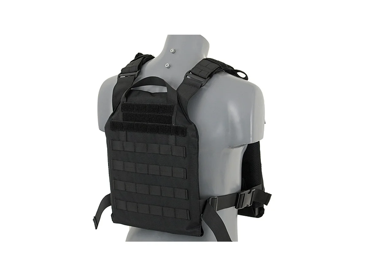 8Fields Assault Plate Carrier with SAPI Plates Black 5