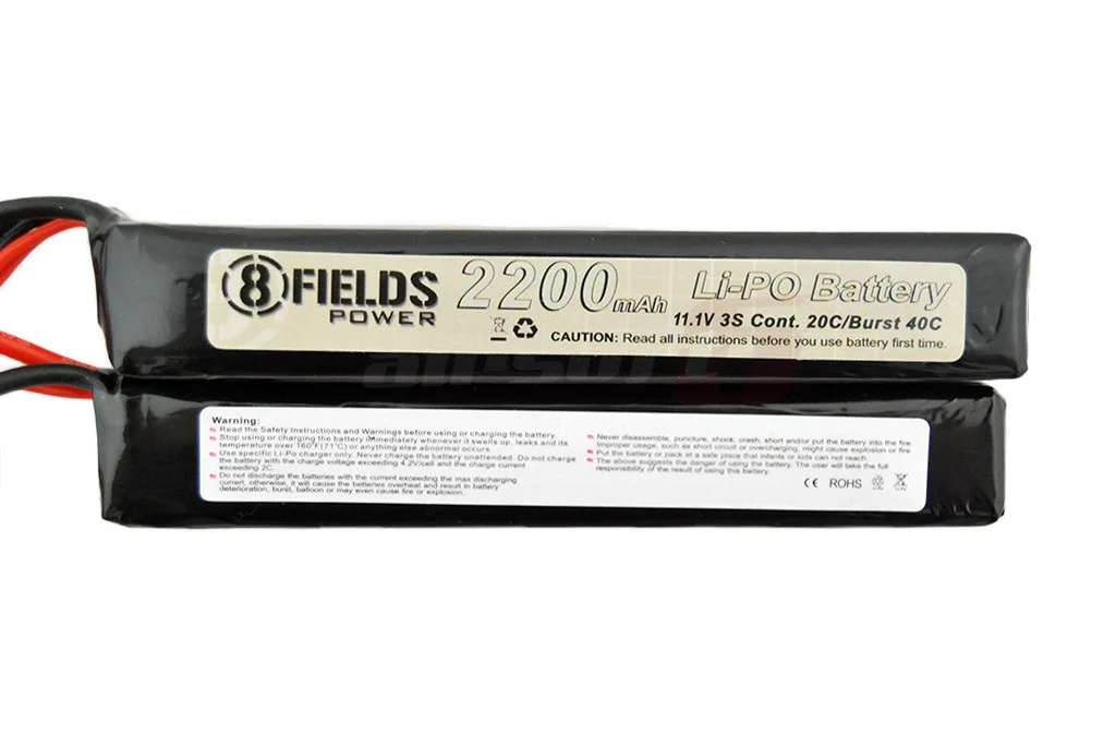 8Fields LiPo Battery 11.1V 2200mAh Crane x2 2