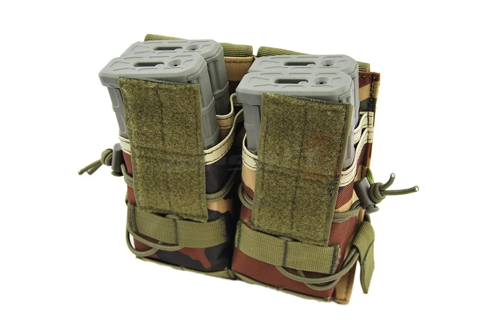 8fields Double Pouch for M4/M16 Magazines Woodland 5