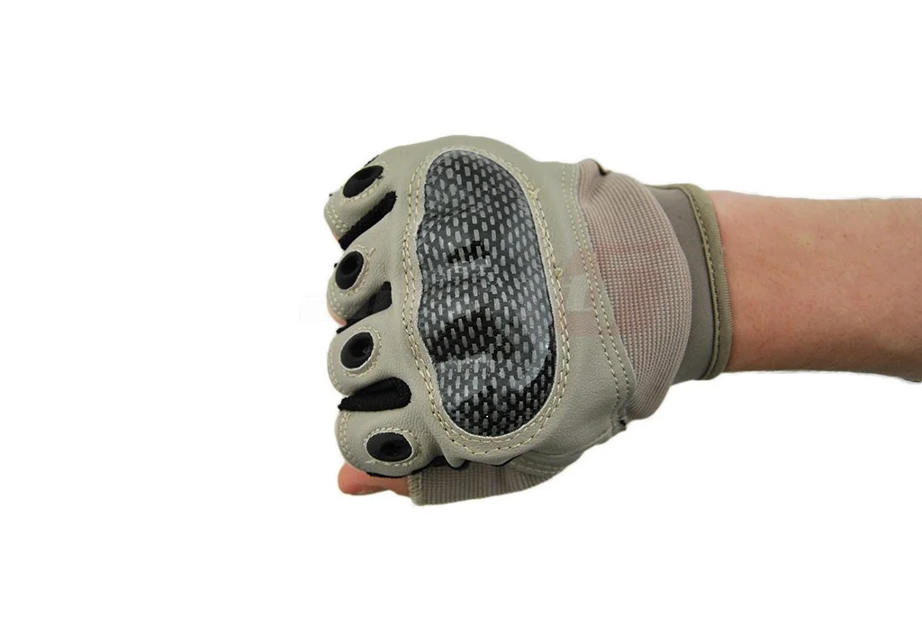 8Fields Version 3 Fingerless Tactical Gloves Beige (XL) 3