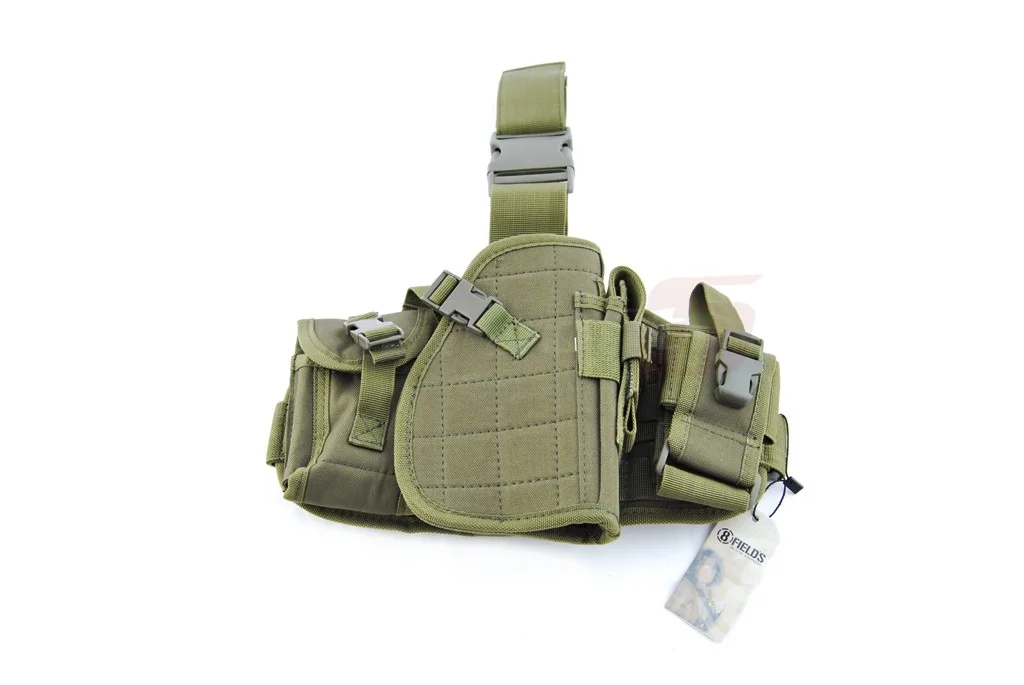 8Fields Molle Platform with Pistol Holster and Pockets Olive 5