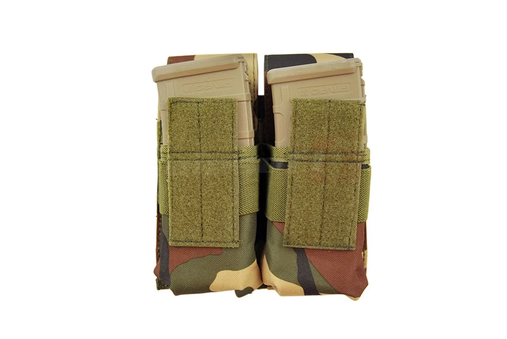 8Fields Double Magazine Pouch for M4/M16 Woodland 2