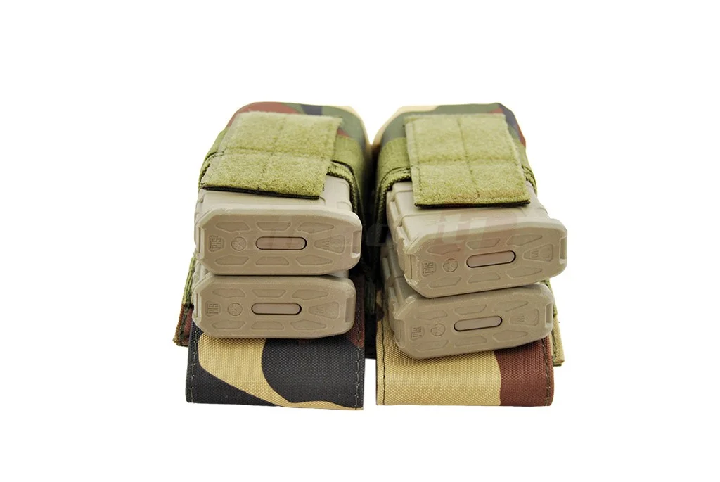 8Fields Double Magazine Pouch for M4/M16 Woodland 3