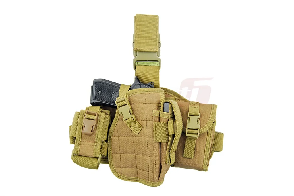 8Fields Molle Platform with Pistol Holster and Pockets Coyote 2