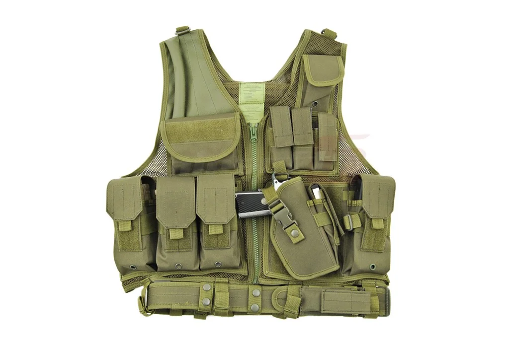 8Fields Tactical Vest with Mesh Olive 2
