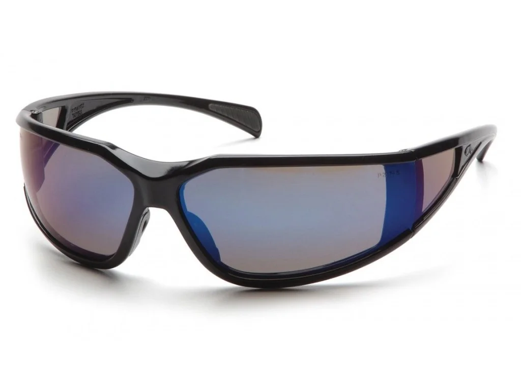 Pyramex Exeter Anti-Fog blue glasses
