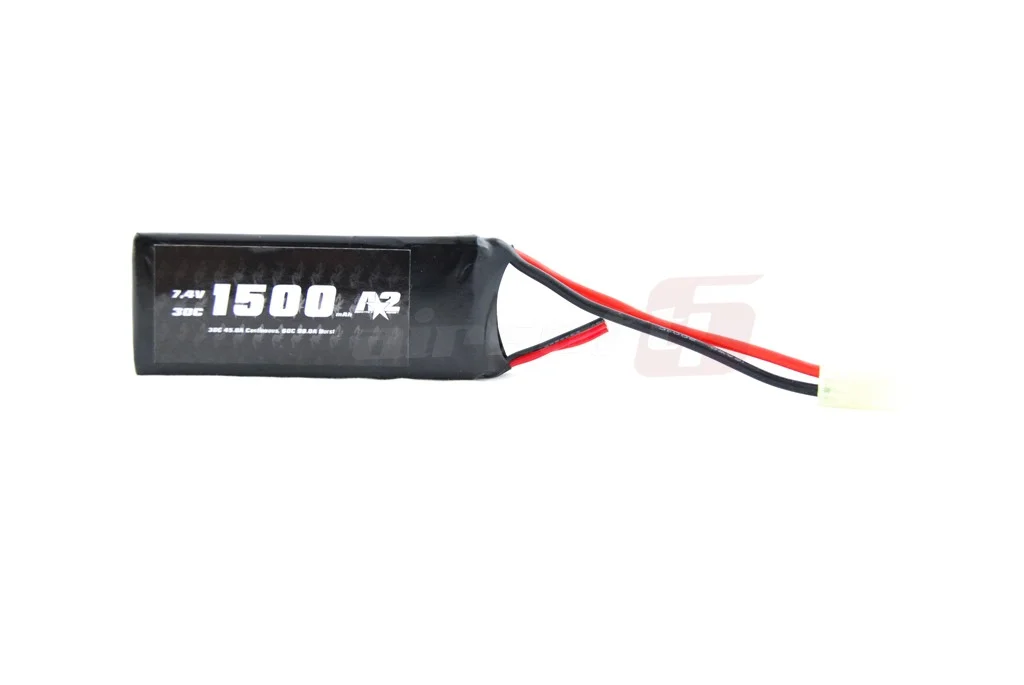 A2A LiPo Battery 7.4V 1500mAh Rectangular 4