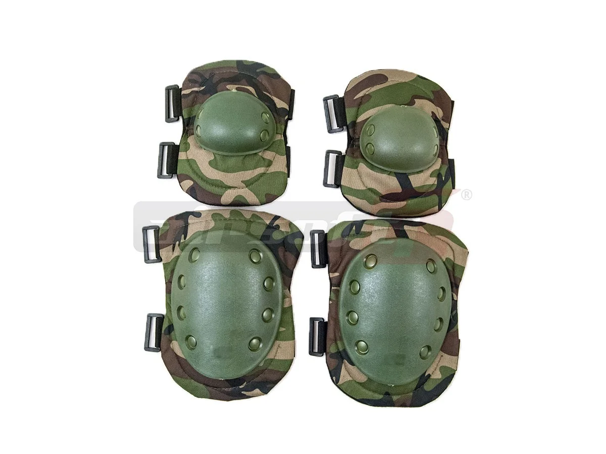 ACM Knee and Elbow Pad Set Woodland 2