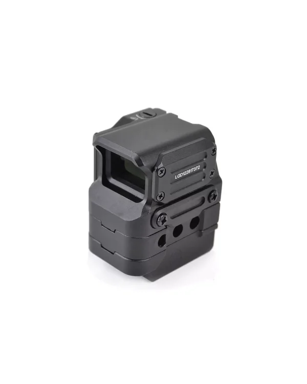 The text is not in Romanian, it's in English. "Aim-O red dot FC1 2 MOA" refers to a specific type of red dot sight for firearms, made by the Aim-O company. It has a 2 Minute of Angle (MOA) dot size. 4