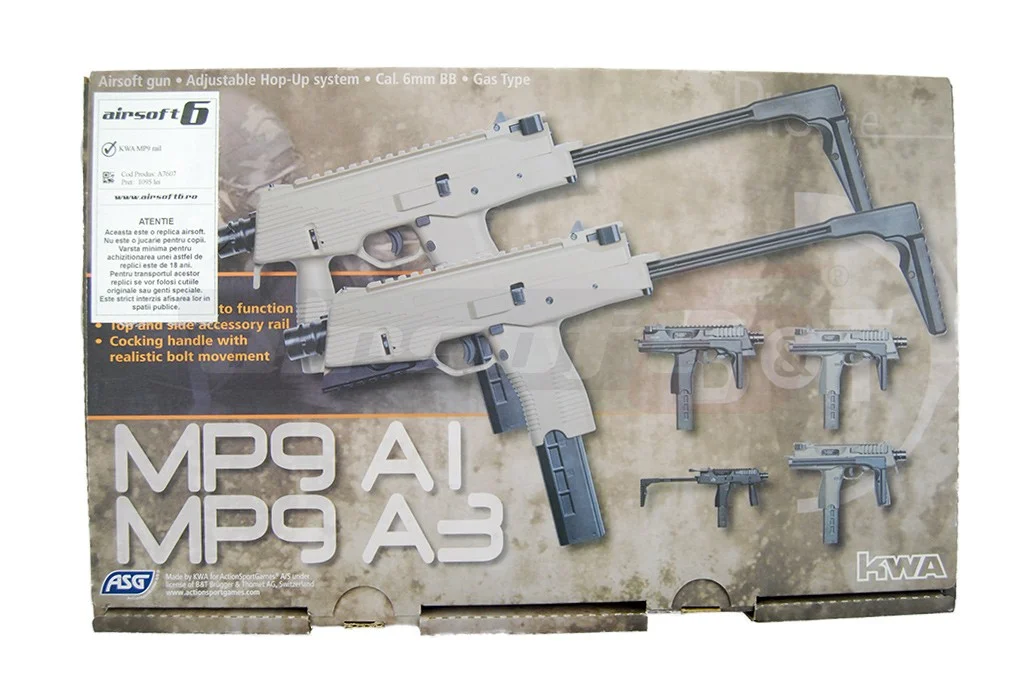 ASG KWA MP9 rail 9