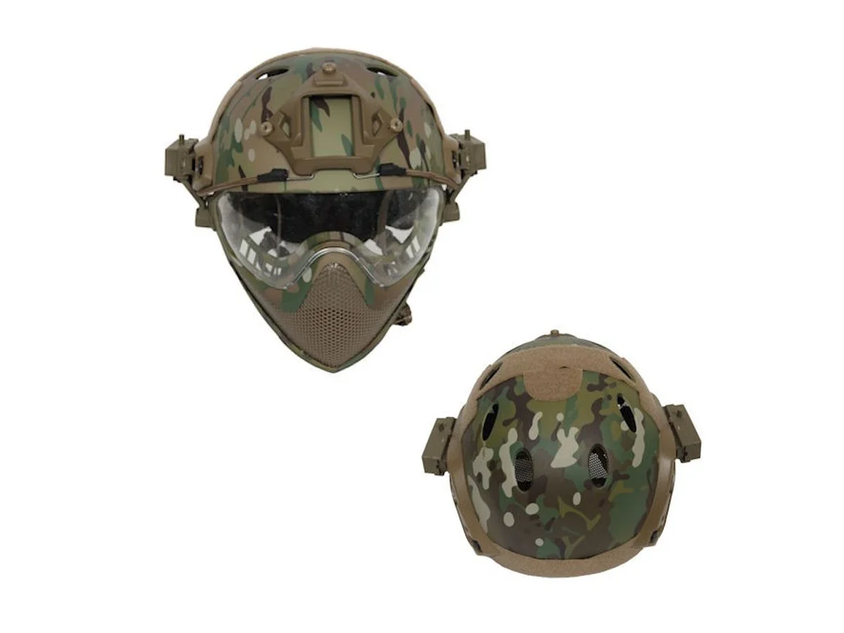 Delta Tactics Fast Helmet with Mask Multicam 2