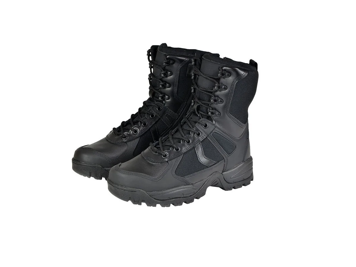 Mil-Tec Patrol Boots with Zipper Black Size 42