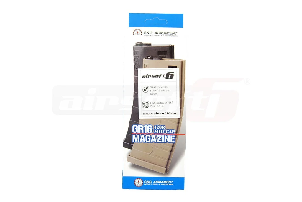 G&G M4/M16 Mid Cap Magazine Desert 3