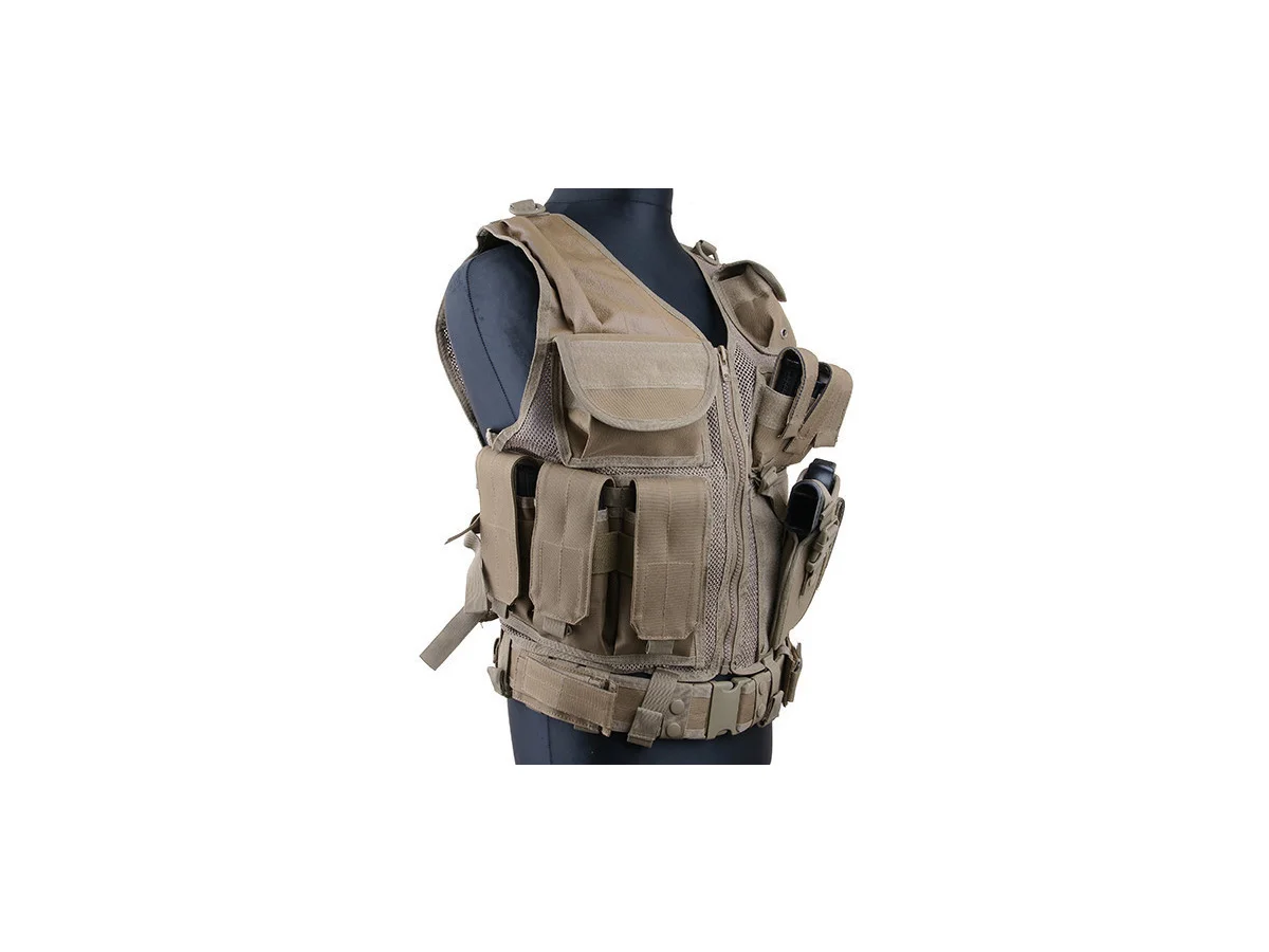 GFC Tactical Vest with Mesh Tan 2