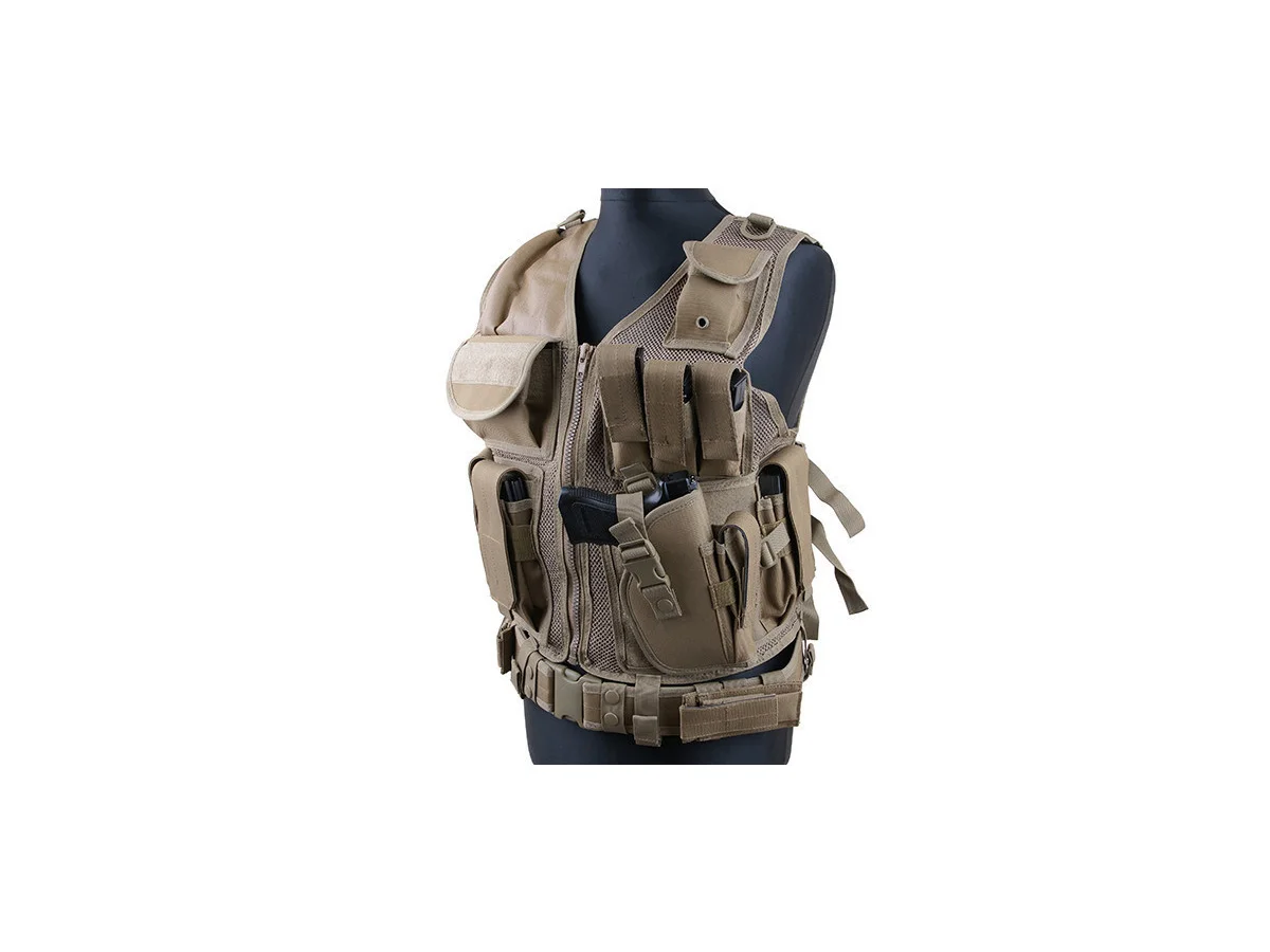 GFC Tactical Vest with Mesh Tan 3