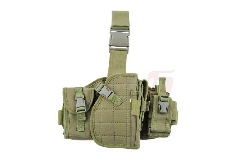 GFC Molle Platform with Pistol Holster and Pockets Olive 2