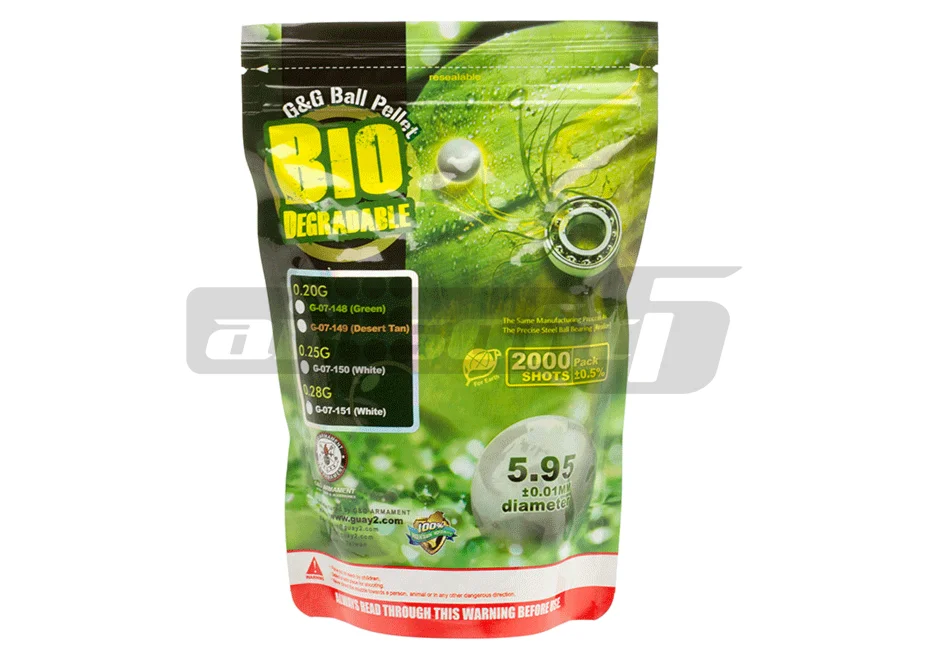 G&G 0.28g Bio BBs 2000 pcs 2
