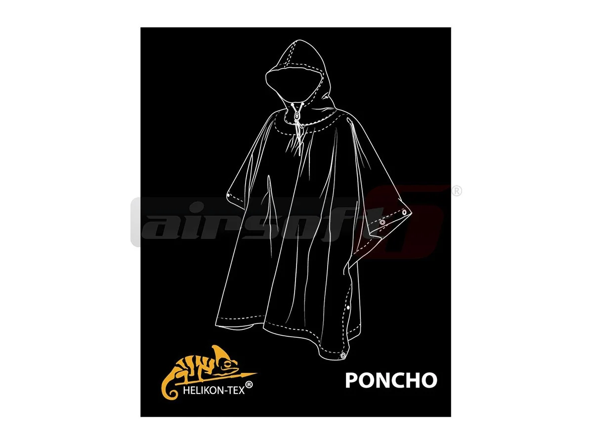 Helikon-Tex Rain Poncho US Woodland 2