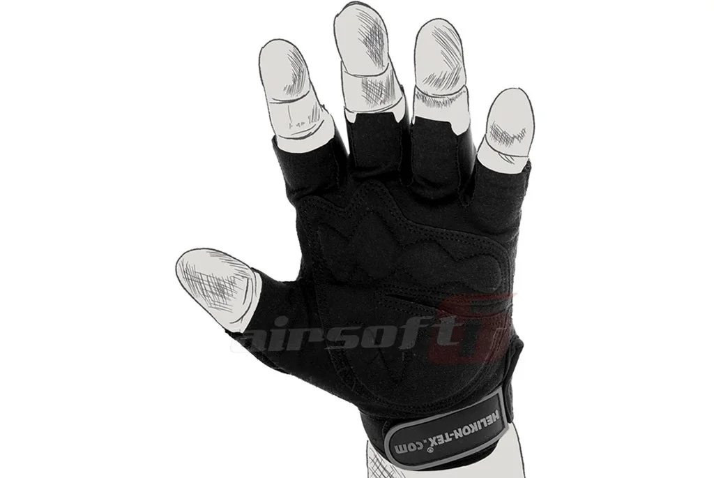 Helikon-Tex Tactical Fingerless Gloves Black (S) 2