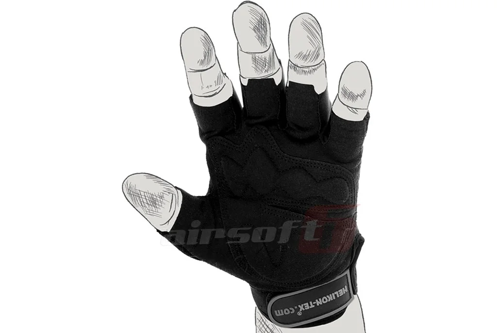 Helikon-Tex Tactical Fingerless Gloves Black (L) 2