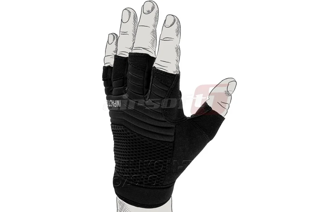 Helikon-Tex Tactical Fingerless Gloves Black (L) 4
