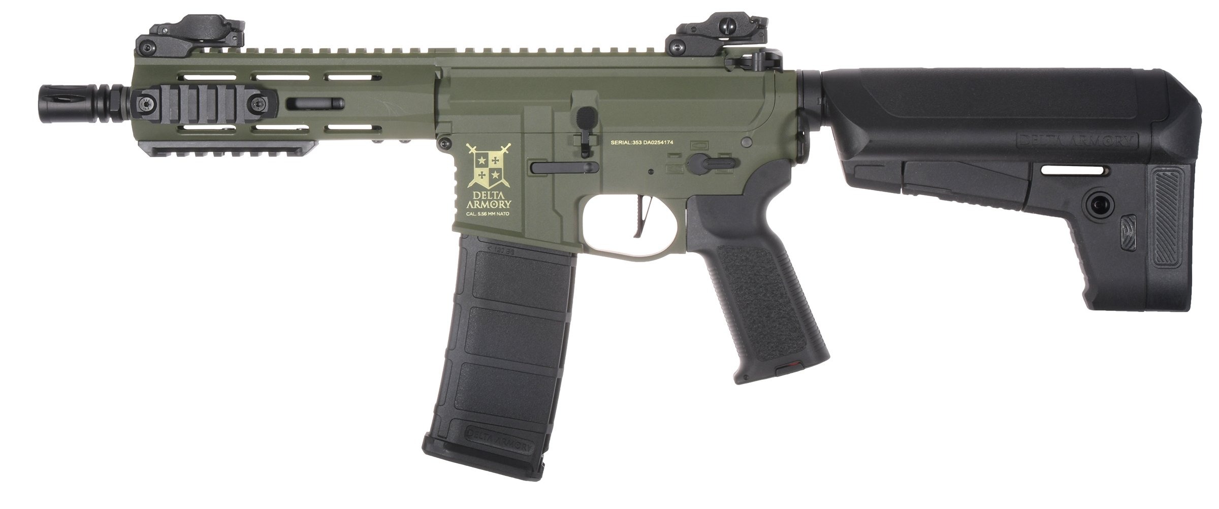 Delta Armory AR15 M-LOK SilentOps 6,5" Charlie Olive