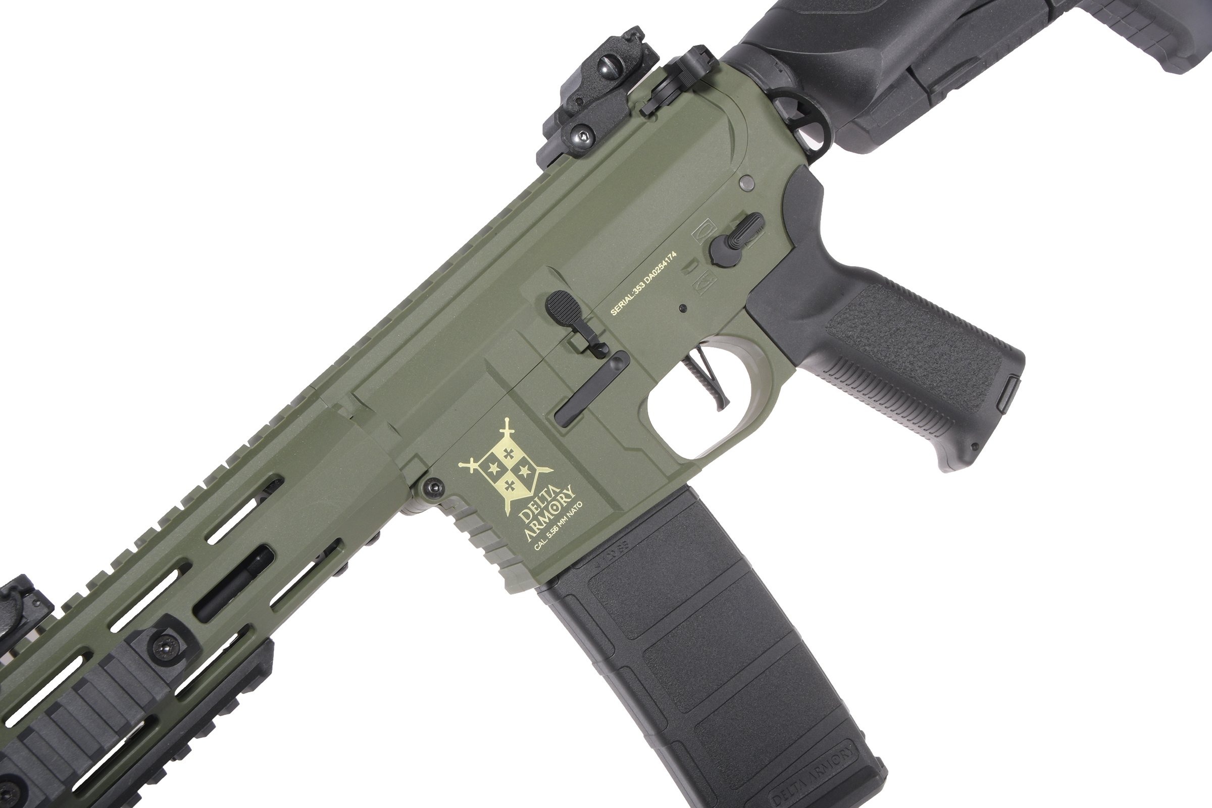 Delta Armory AR15 M-LOK SilentOps 6,5" Charlie Olive 2