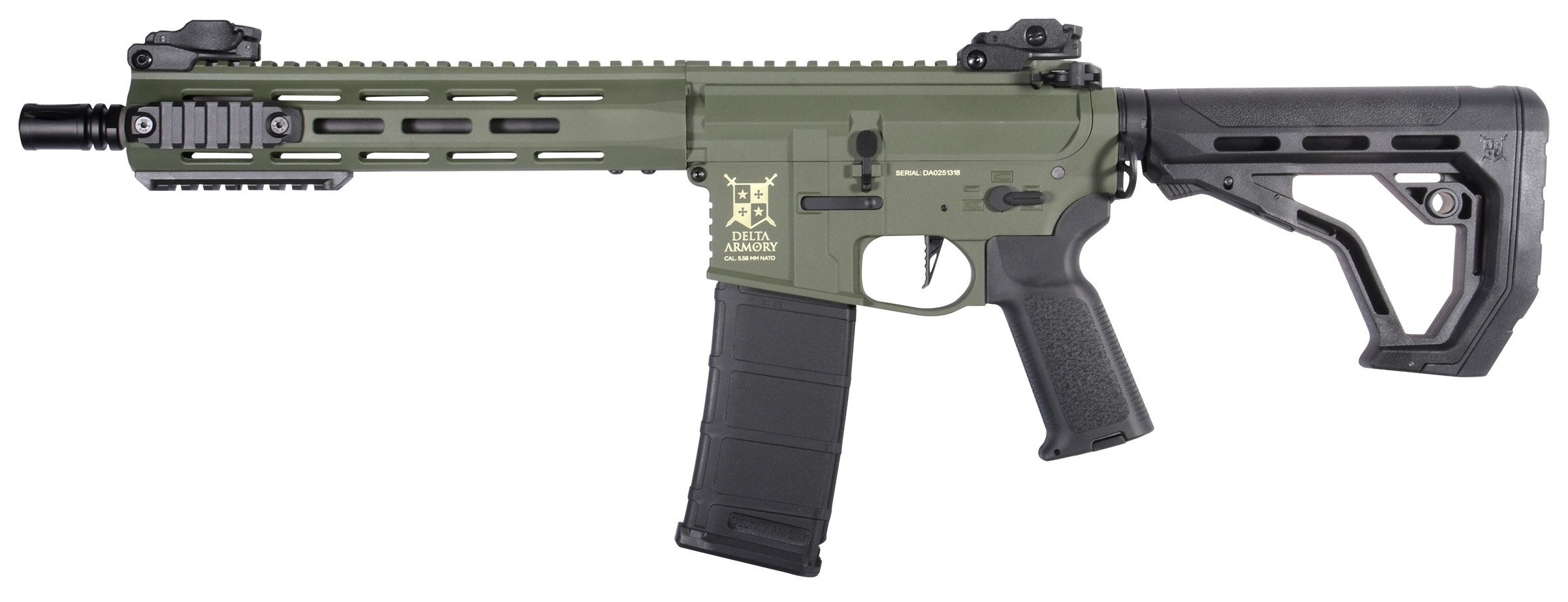 Delta Armory M4 AR15 M-LOK 10" Charlie Eagle Olive