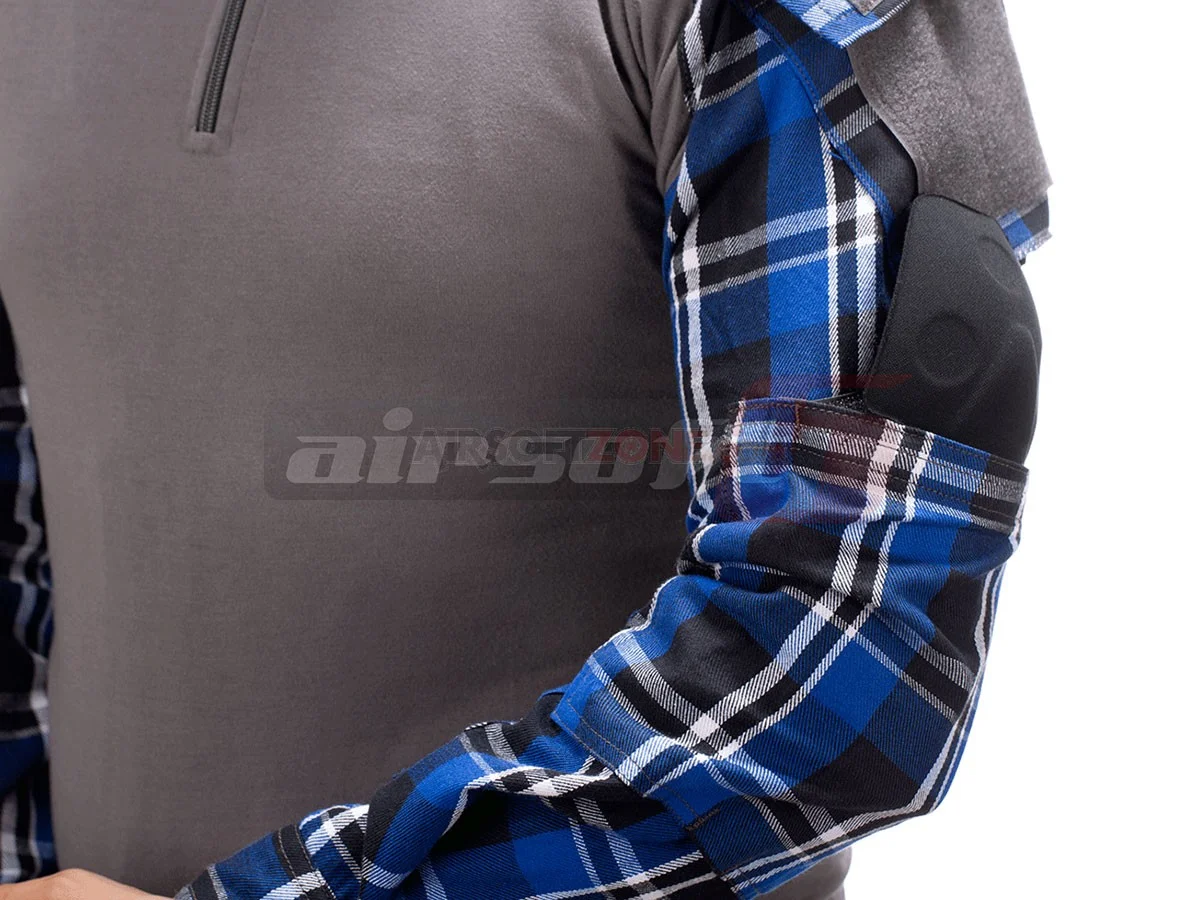 Invader Gear Flannel Combat Shirt Blue XXL 6